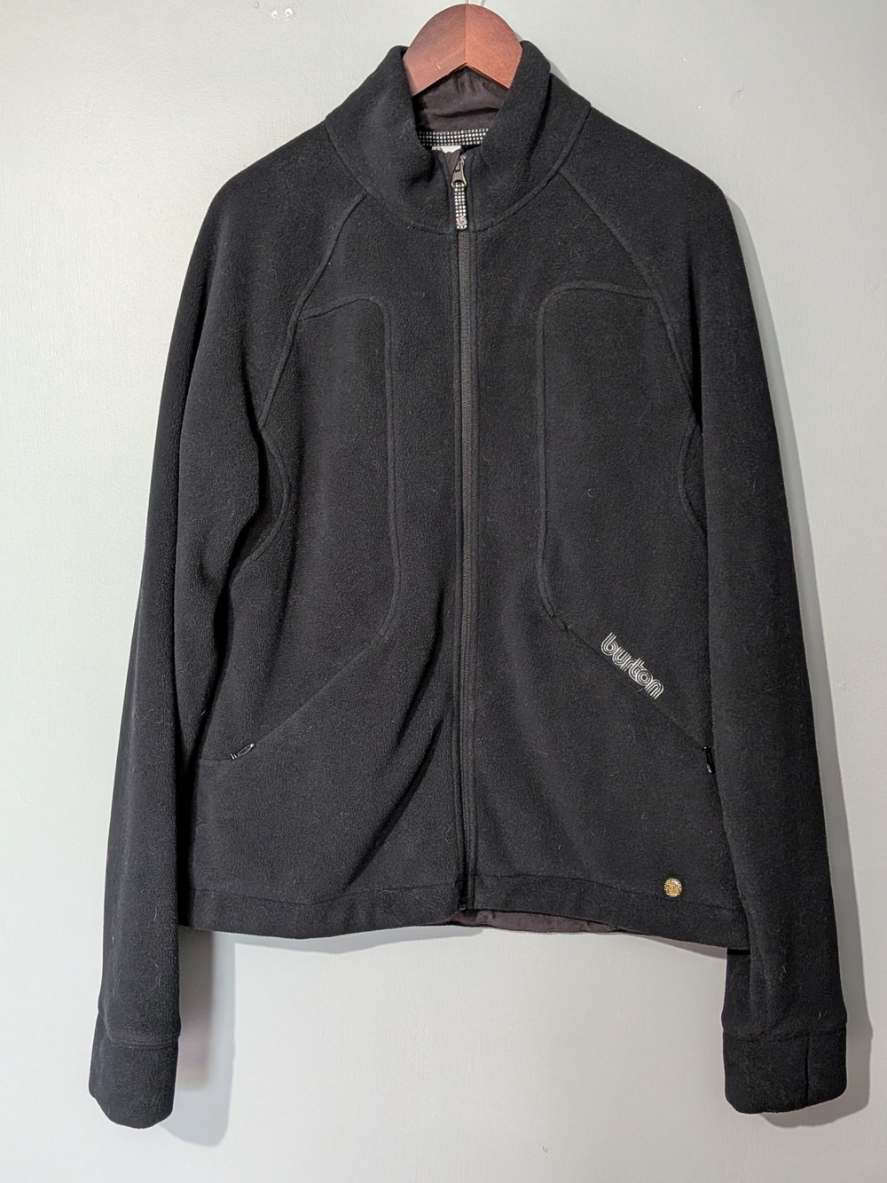 Burton Women's Black Lightweight Full-Zip Fleece Jacket